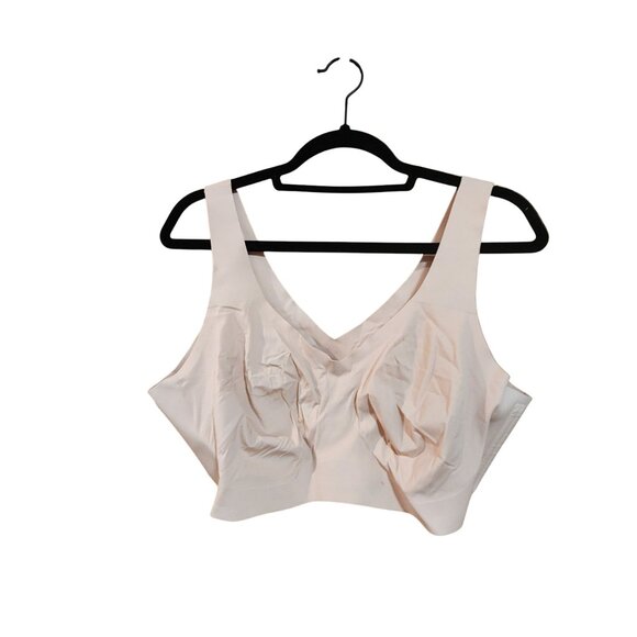 Honeylove Womens Beige V-Neck Supportive Bra 2X Nylon/Spandex Blend - Picture 1 of 3